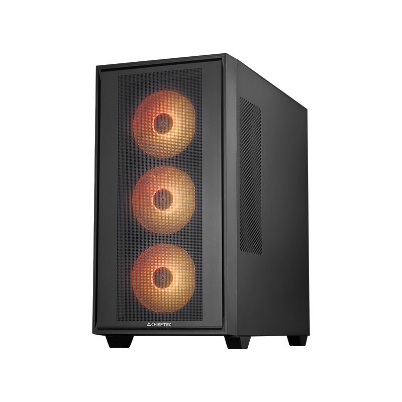 Chieftec Hunter 3 Tempered Glass Black