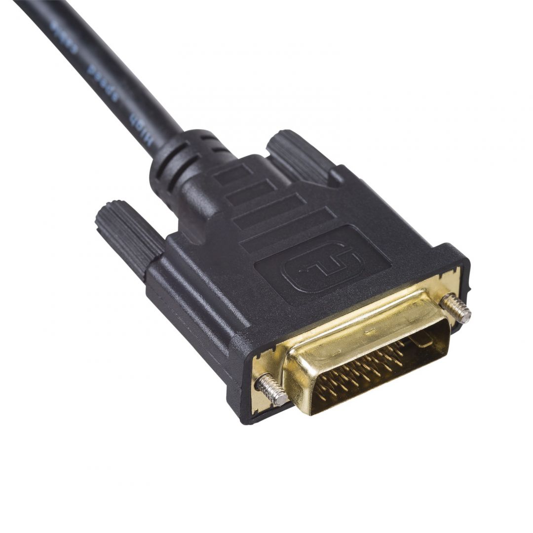 Akyga AK-AV-11 HDMI / DVI-D (Dual Link) (24+1) Cabe 1,8m Black 