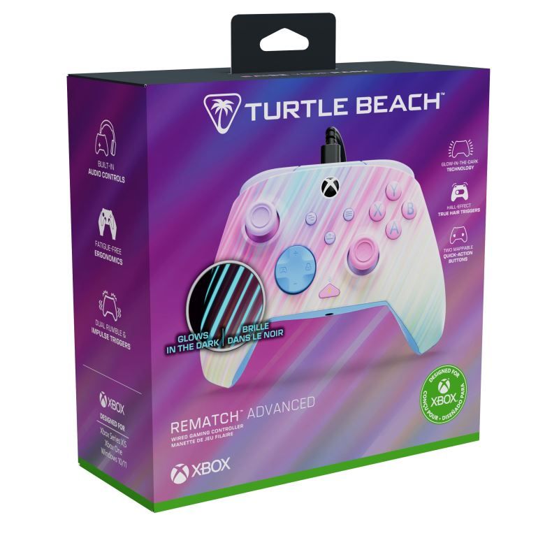 Turtle Beach Rematch Glow Advanced USB-C Gamepad Cotton Candy