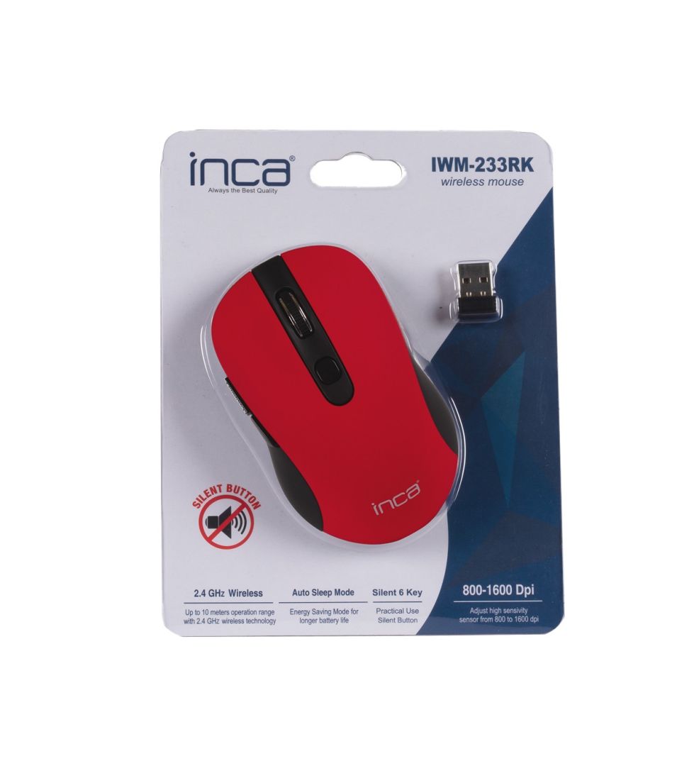 INCA IWM-233RK Wireless Mouse Red