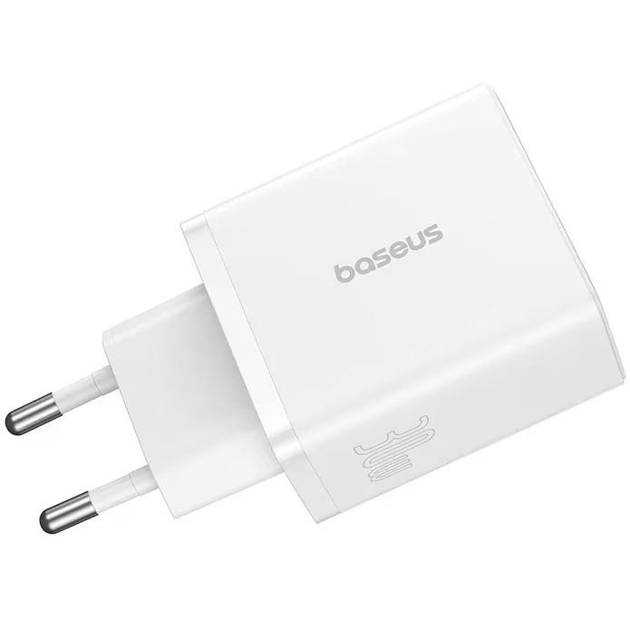Baseus Cube Fast Charger 2U+C 30W EU Moon White