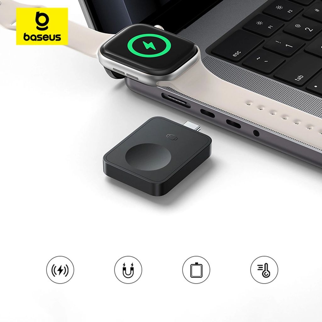 Baseus MagPro Magnetic Wireless Charger for Apple Watch Black
