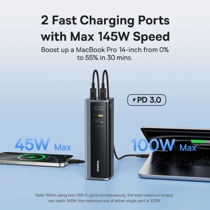 Baseus EnerGeek GP12 20800mAh PowerBank Grey