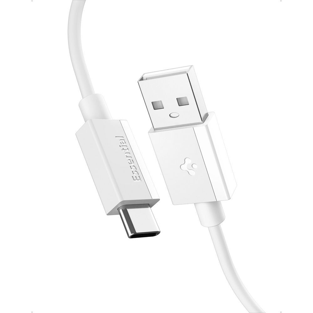 Spigen Essential USB-A to USB-C 60W Cable 2m White