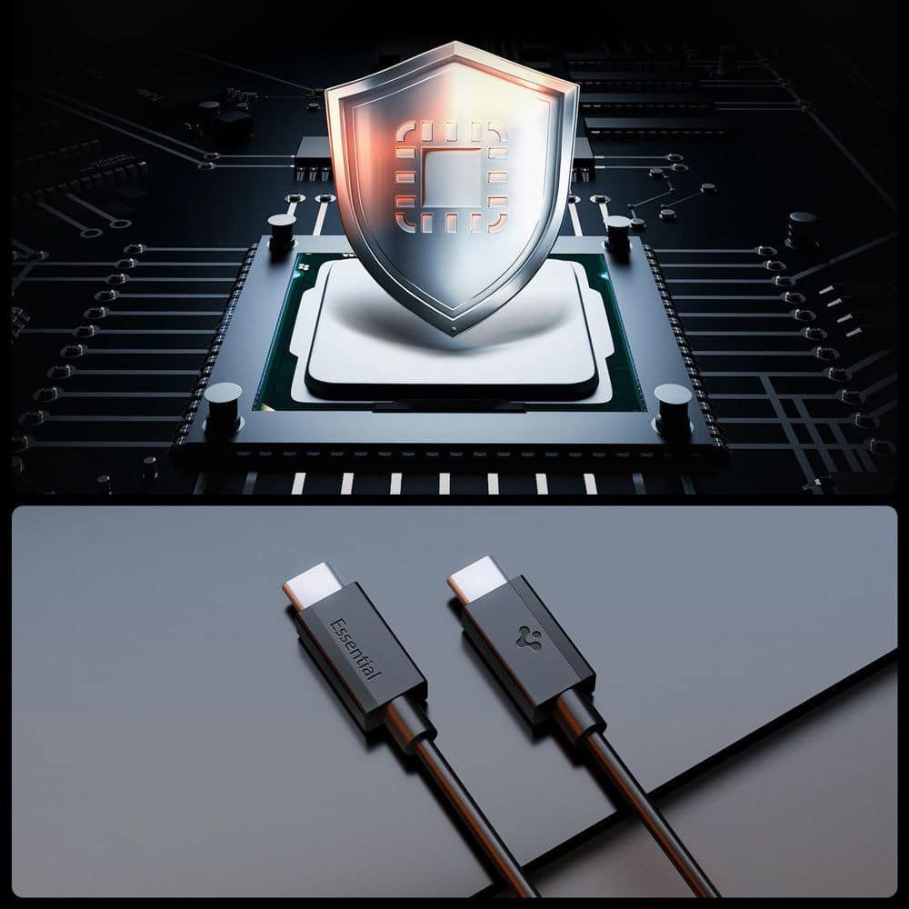 Spigen Essential USB-C to USB-C 60W cable 1m Black