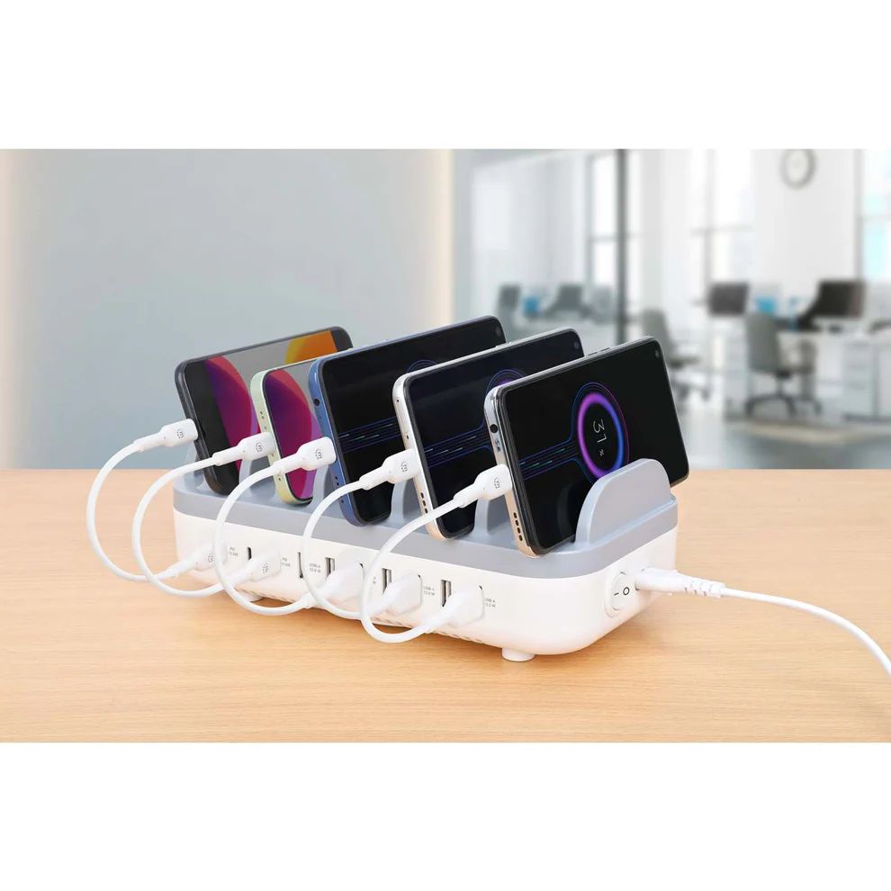Manhattan 10-portos USB3.0 HUB White/Grey