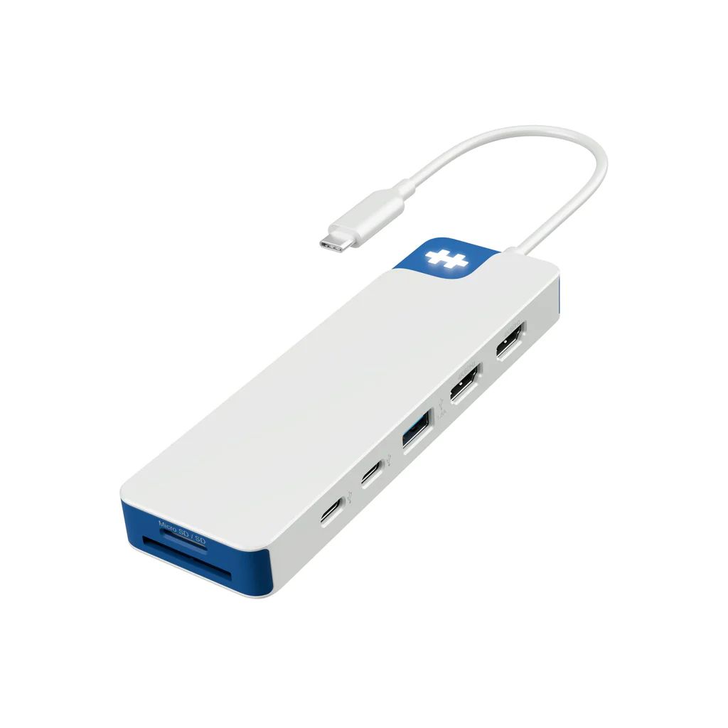 Targus HyperDrive® Flex 9 Port Dual 4K HDMI Dock White/Blue