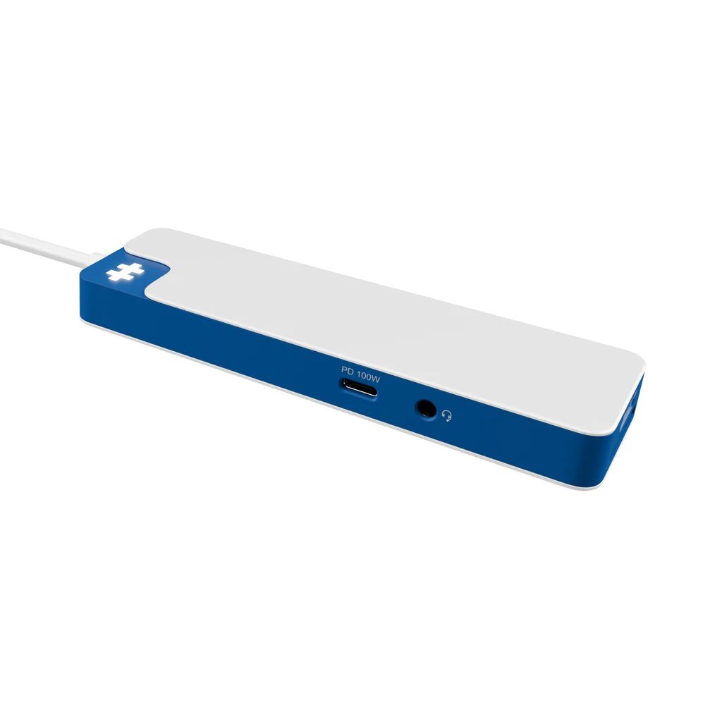 Targus HyperDrive® Flex 9 Port Dual 4K HDMI Dock White/Blue