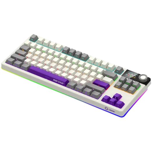 LORGAR KBP70TKLW Wireless Bluetooth Mechanical Gaming Keyboard Beige US