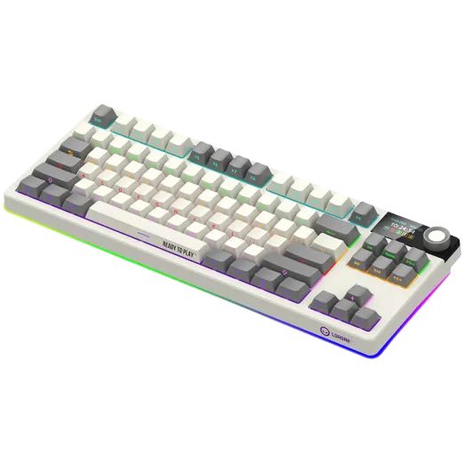 LORGAR KBP70TKLW Wireless Bluetooth Mechanical Gaming Keyboard Beige US