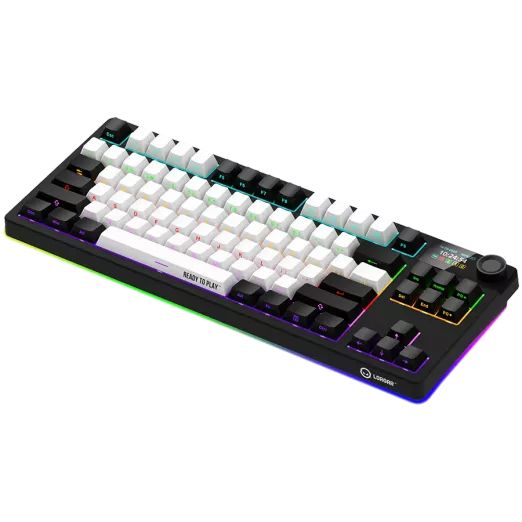 LORGAR KBP70TKLW Wireless Bluetooth Mechanical Gaming Keyboard Black/Red US