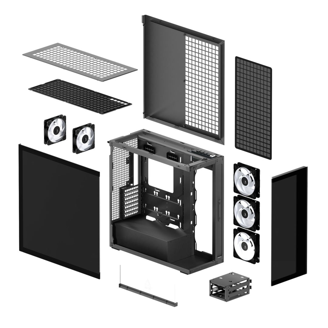 Arctic Xtender Tempered Glass Mirror Black