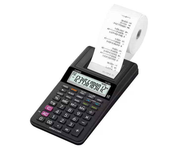 Casio HR-8RCE Asztali szalagos számológép Black