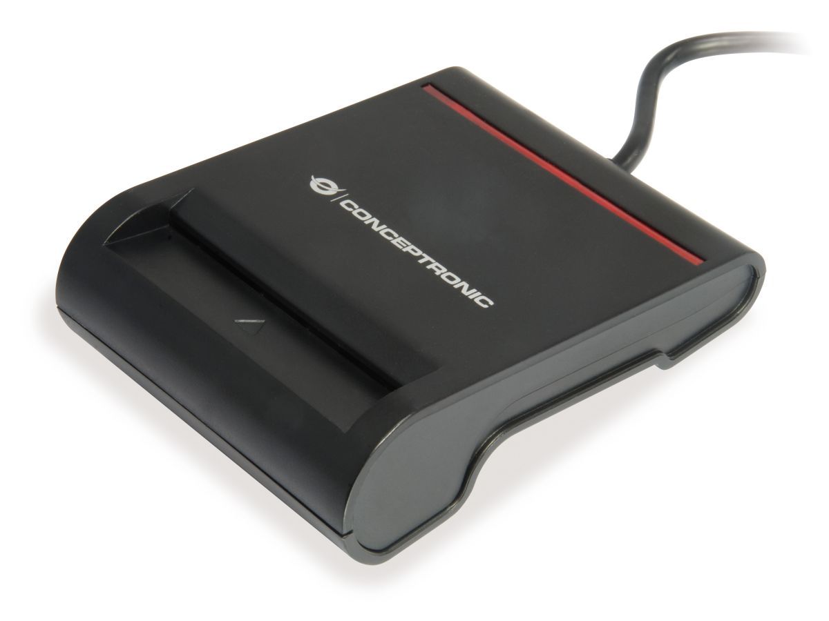 Conceptronic  SCR01B Smart ID Card Reader Black