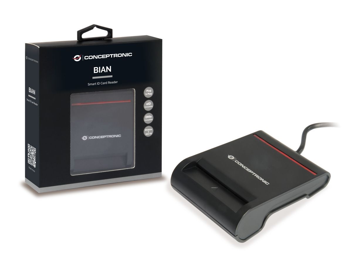 Conceptronic  SCR01B Smart ID Card Reader Black