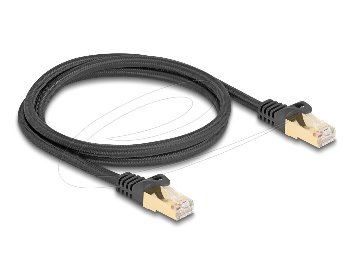 DeLock CAT6A S-FTP Patch Cable 1m Black