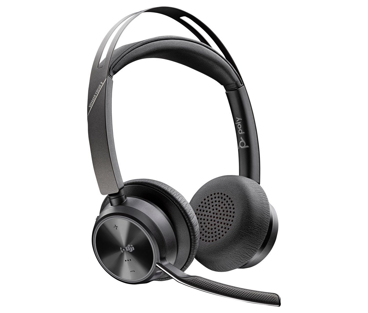 Poly Plantronics Voyager Focus 2-M UC Bluetooth Headset + Charging Stand Black