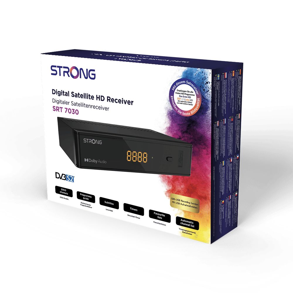 Strong SRT 7030 digitális műholdvevő DVB/S2 vevő