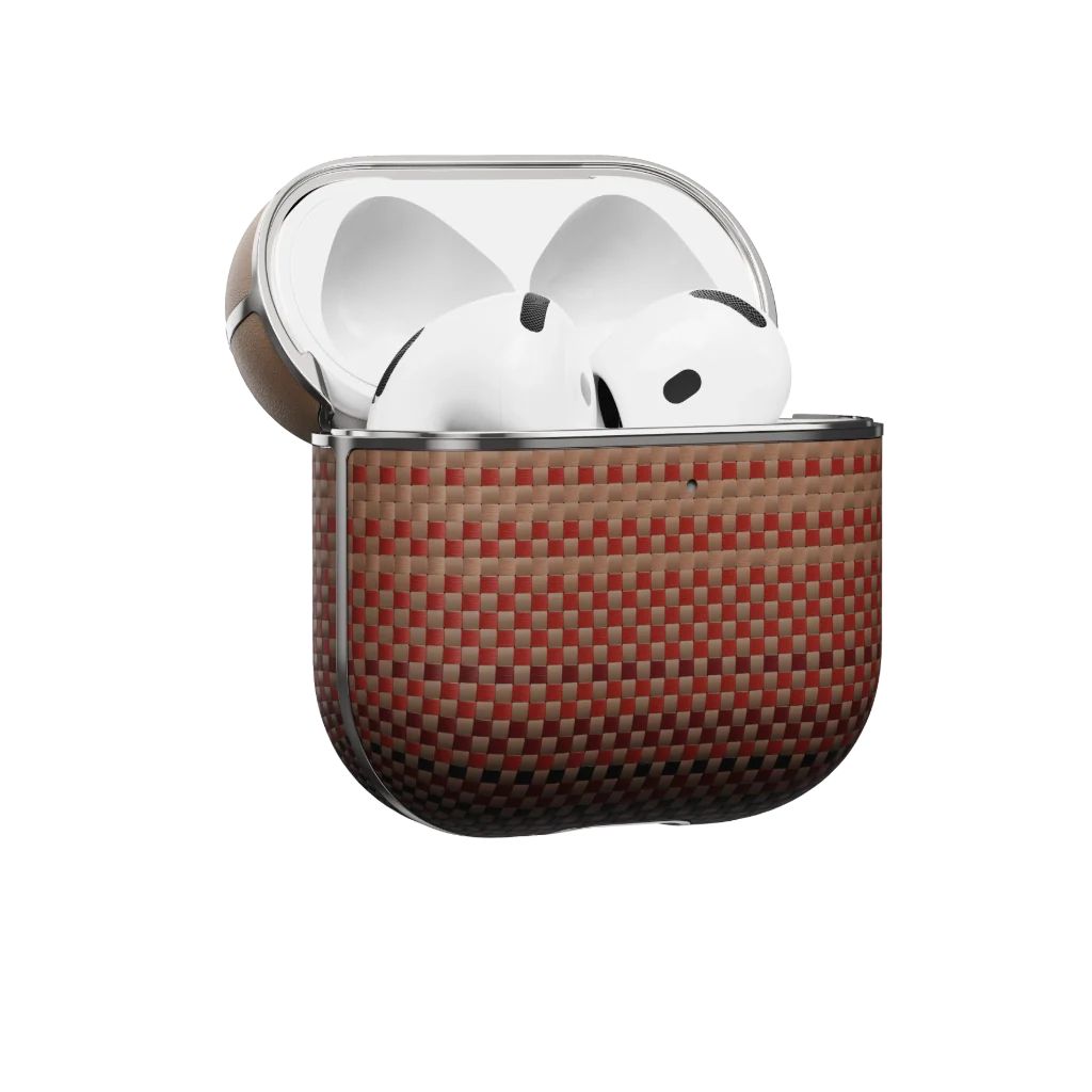 Pitaka Aramid Fiber Magnetic Case for AirPods 4 Sunset