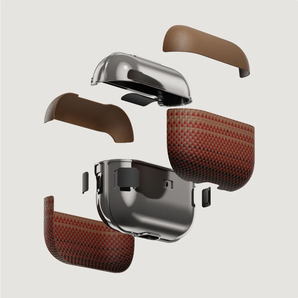 Pitaka Aramid Fiber Magnetic Case for AirPods 4 Sunset