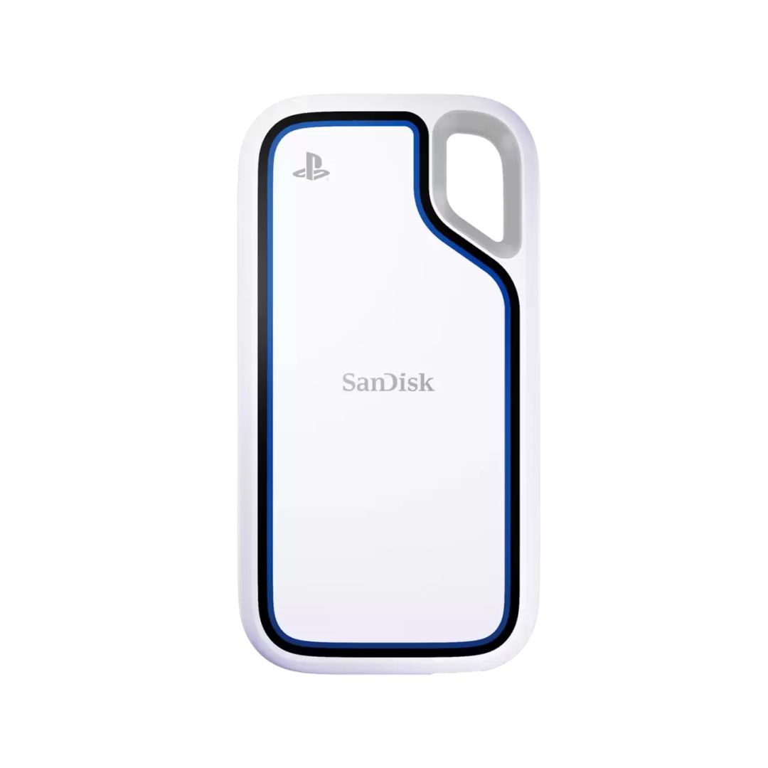 Sandisk 1TB USB3.2 Extreme Portable SSD for PlayStation 5 Console and PC White/Blue