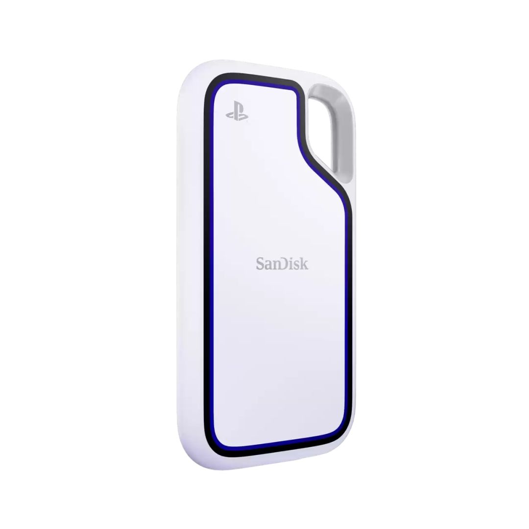 Sandisk 1TB USB3.2 Extreme Portable SSD for PlayStation 5 Console and PC White/Blue