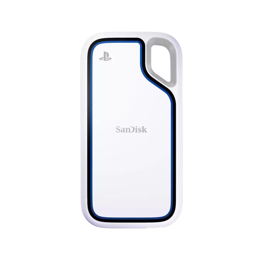 Sandisk 2TB USB3.2 Extreme Portable SSD for PlayStation 5 Console and PC White/BlueN