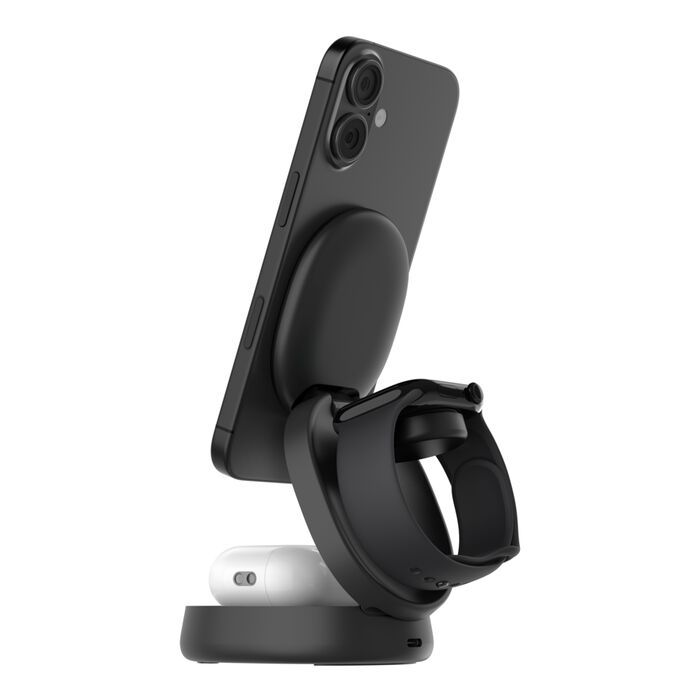 Belkin Boost Charge foldable magsafe 3-in-1 Charger Qi2 Black