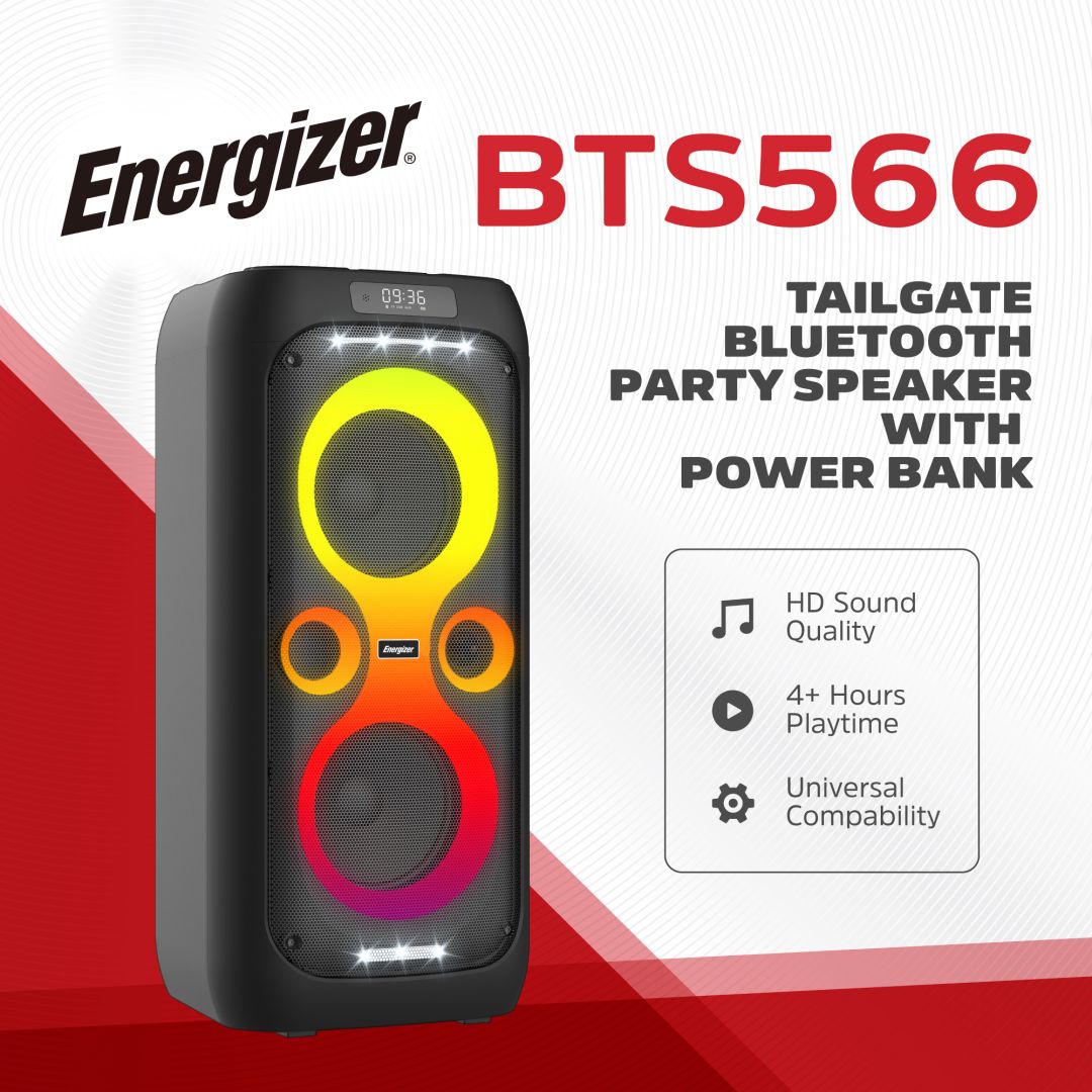 Energizer BTS566 Bluetooth Speaker with PowerBank Black