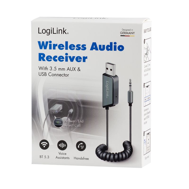 Logilink BT 5.3 audio receiver for vehicles