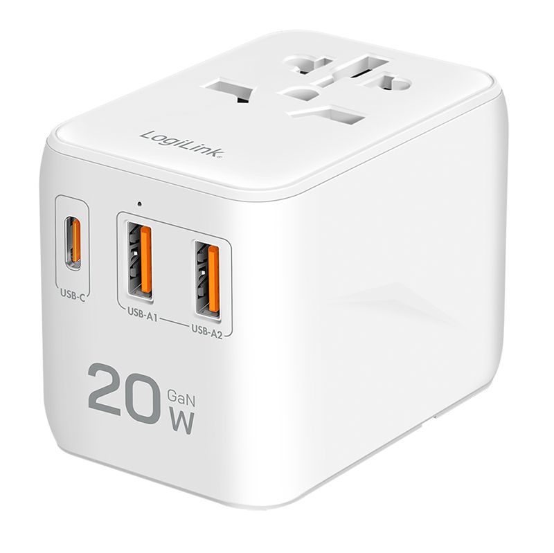 Logilink PA0356 Universal travelling power supply White