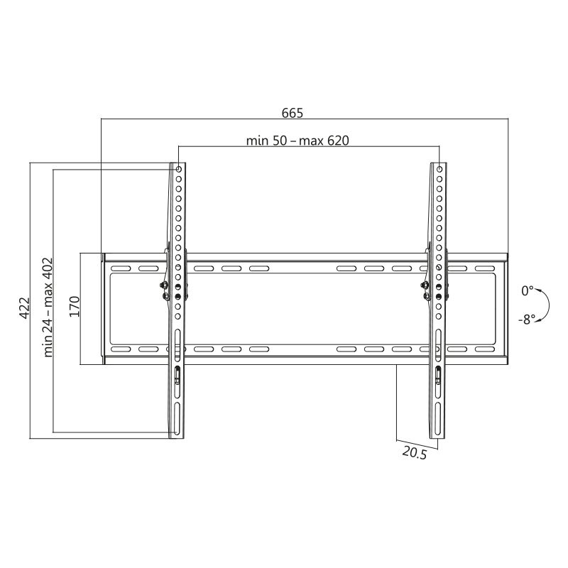 Logilink BP0039 TV wall mount 37–70