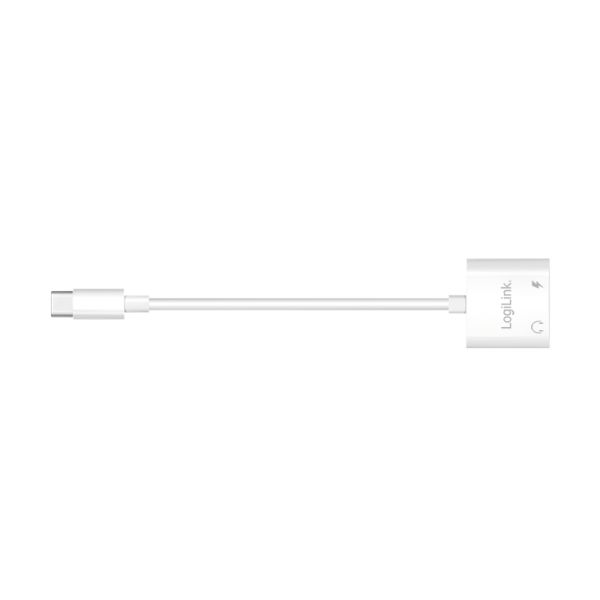 Logilink UA0433 USB-C adapter with PD charging port White