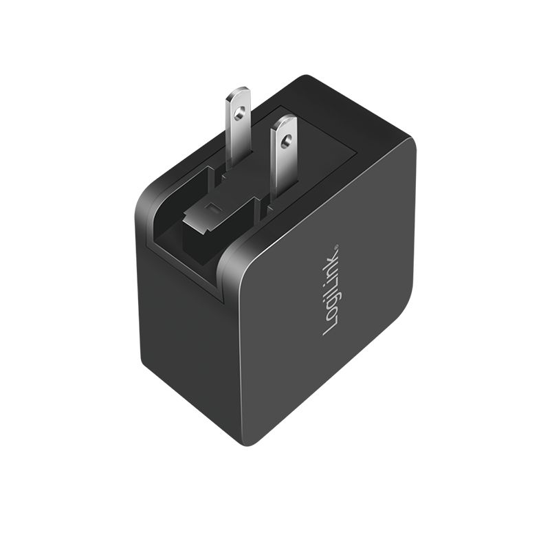 Logilink USB socket travel adapter Black