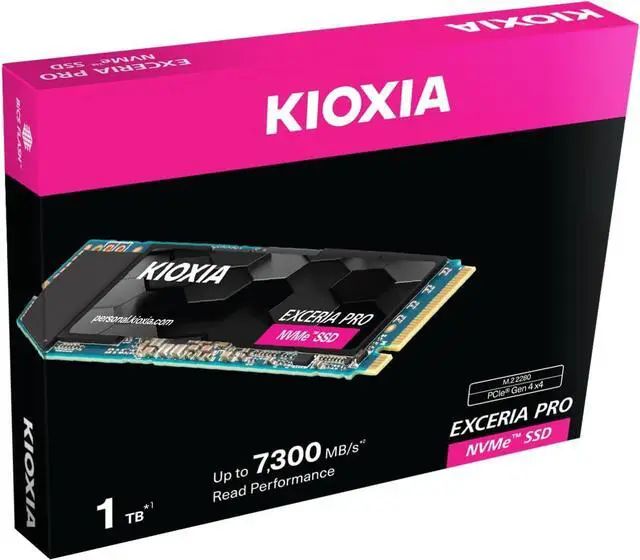 KIOXIA 1TB M.2 2280 NVMe Exceria Pro