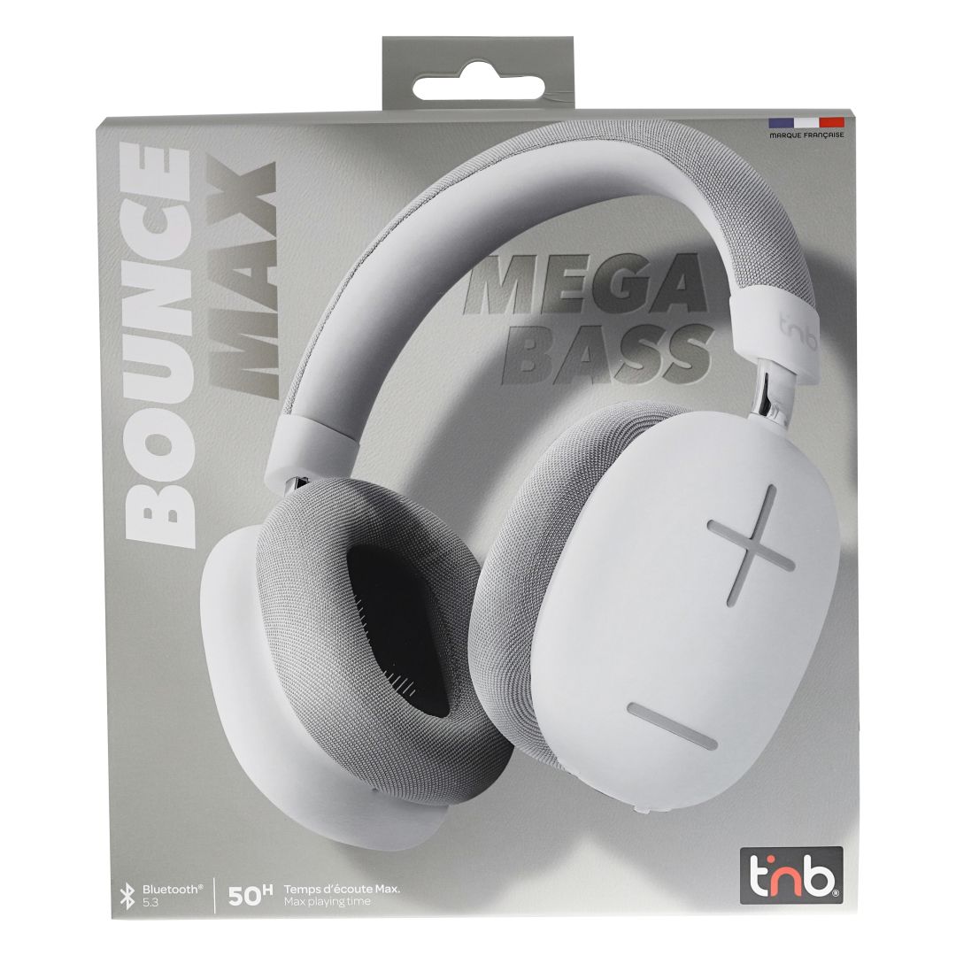 TnB Bounce Max Bluetooth Headset White