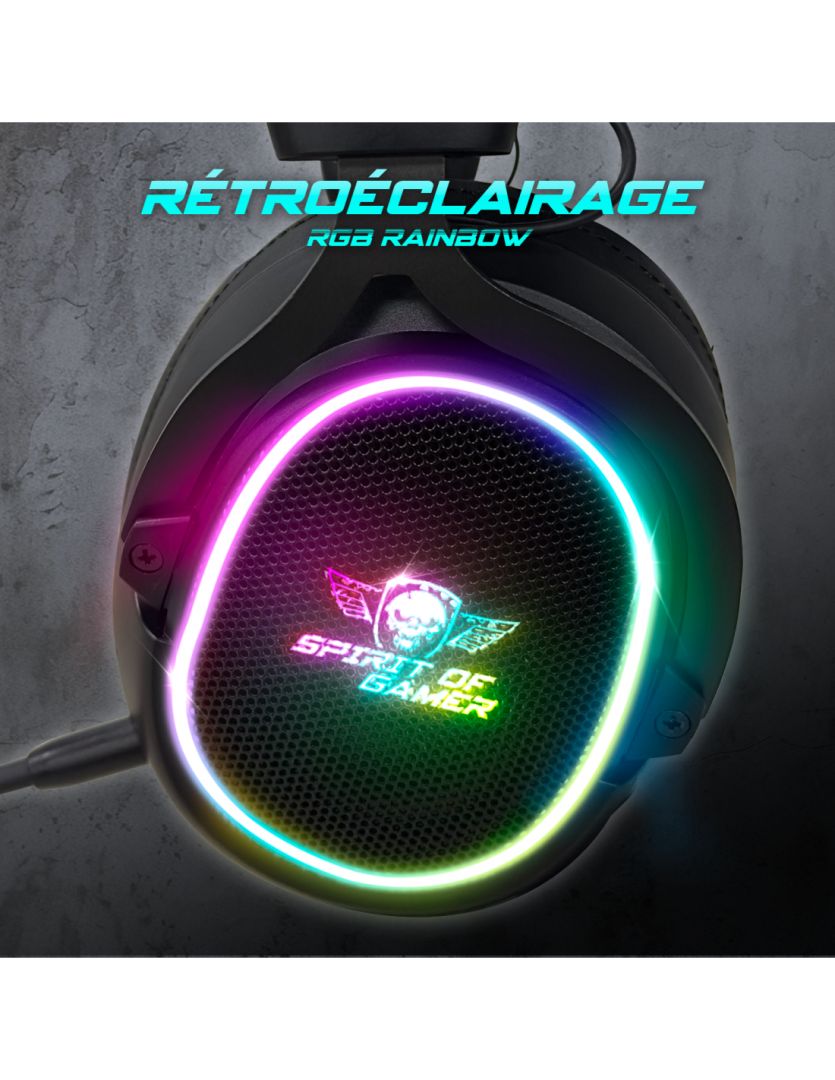 Spirit Of Gamer XPERT XH1200 Wireless Bluetooth RGB Gaming Headset Black