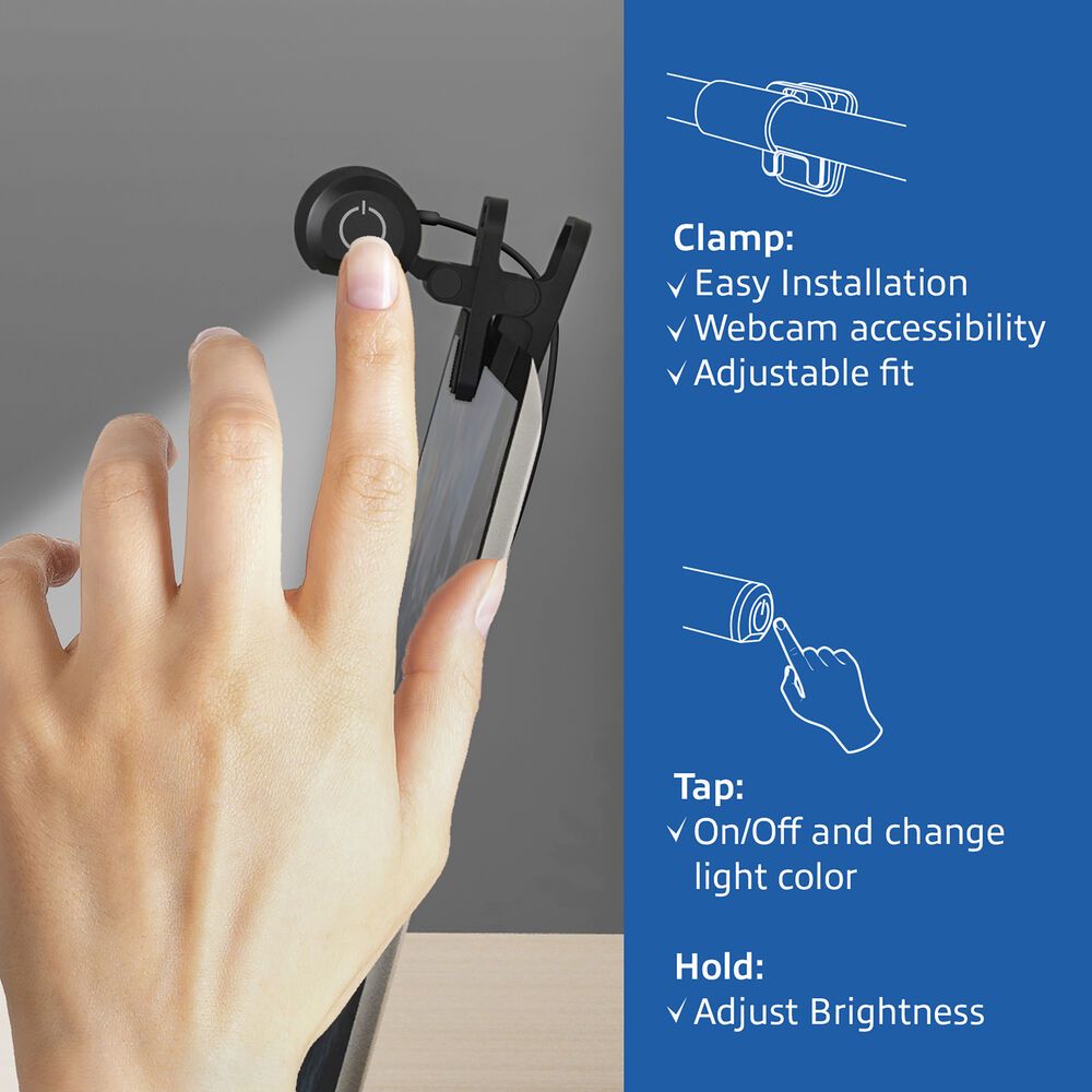 ACT Dimmable clip-on laptop LED light bar