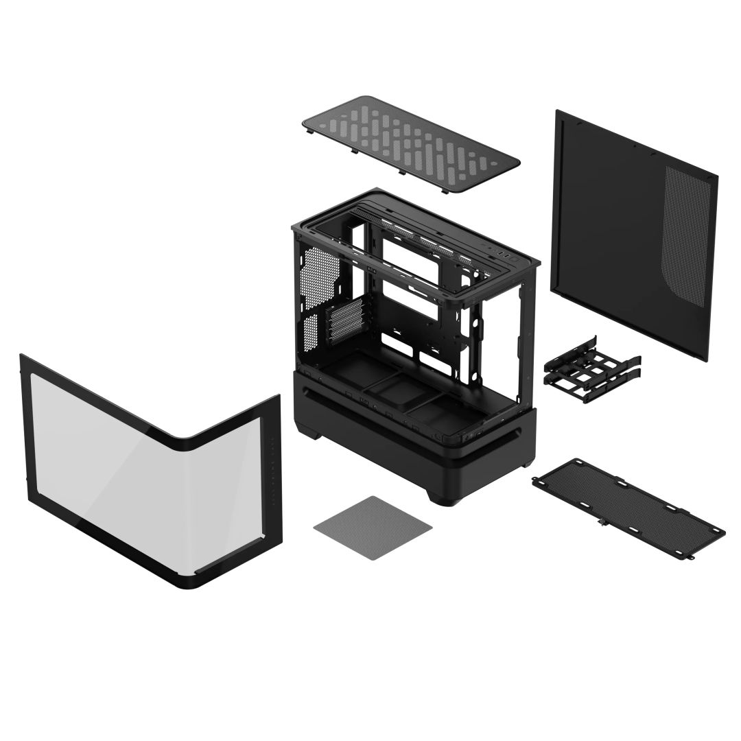 Asus Prime AP202 RGB Tempered Glass Black