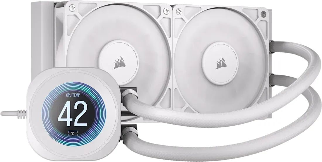 Corsair Nautilus 240 RS LCD Liquid CPU Cooler White