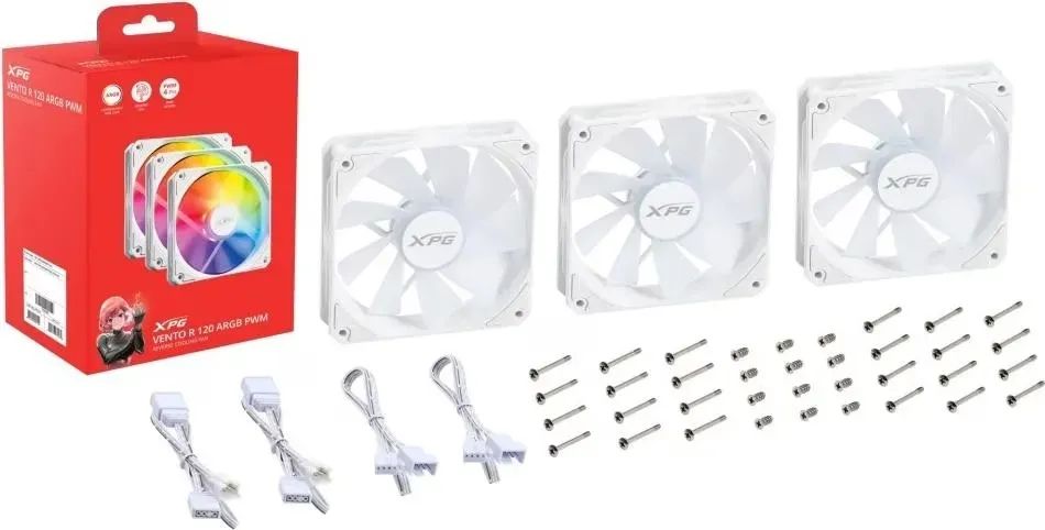 A-Data XPG Vento R 120 ARGB White (3pack)