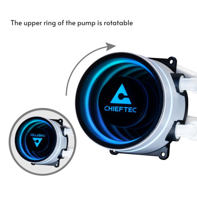 Chieftec Iceberg 240 RGB AiO CPU Cooler White