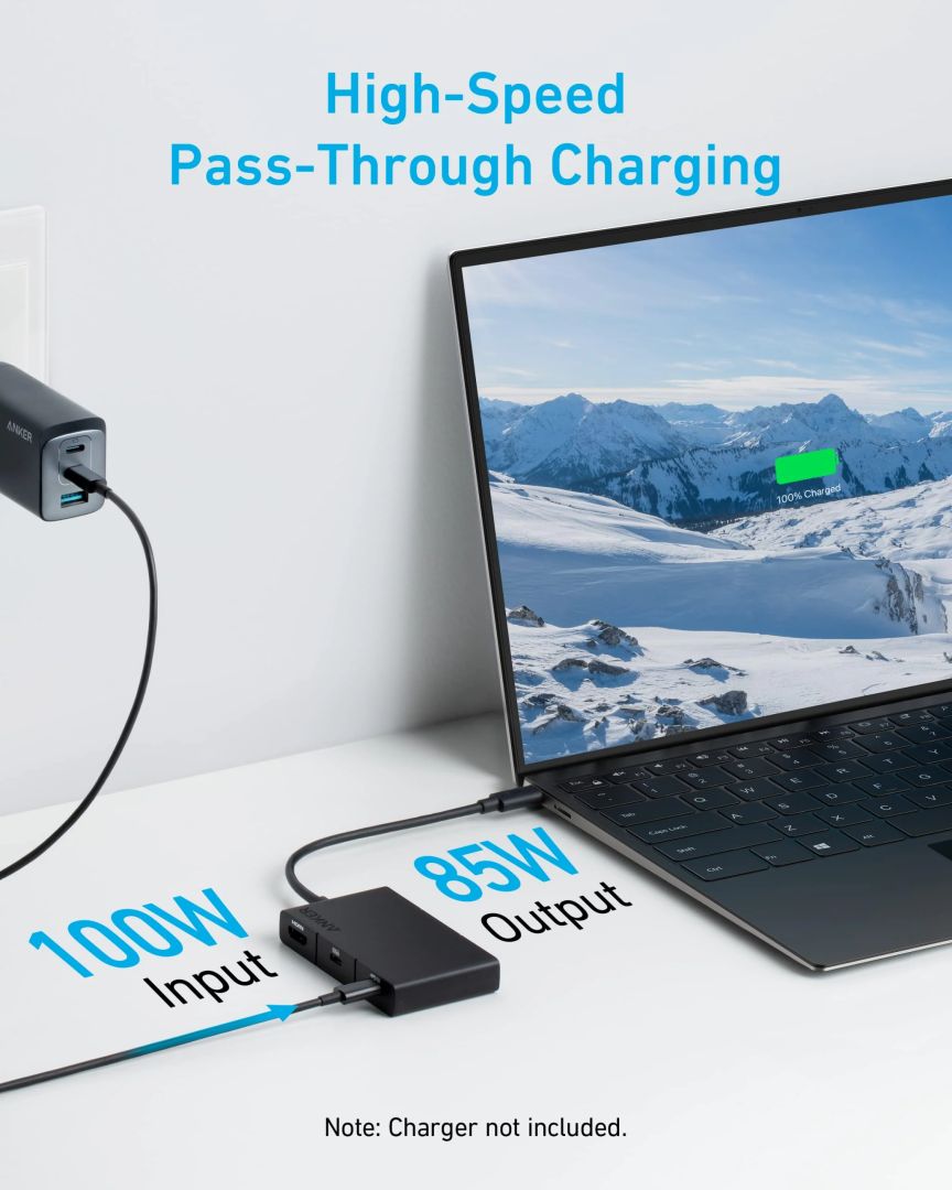 ANKER 332 USB-C Hub (5-in-1) 4K Black