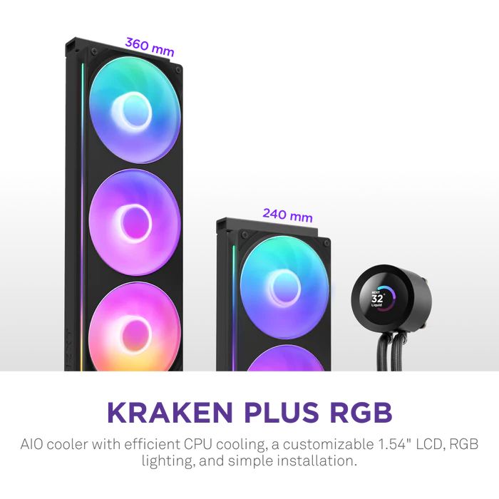NZXT Kraken Plus 240 RGB Black
