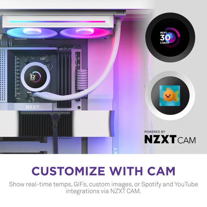 NZXT Kraken Plus 240 RGB White