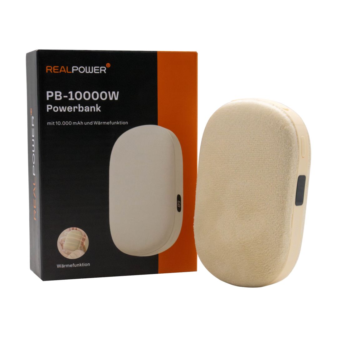 Realpower PB-10000W 10000mAh PowerBank Beige