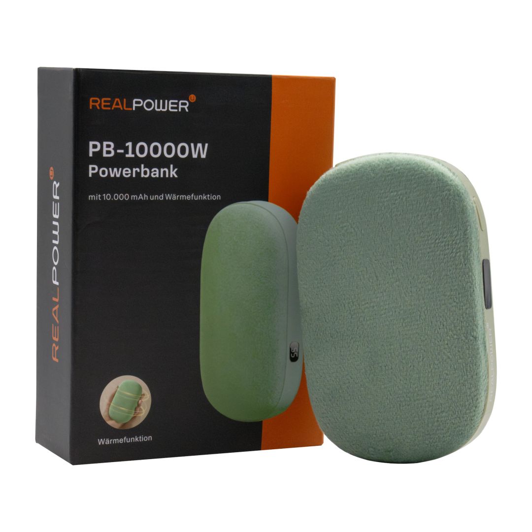 Realpower PB-10000W 10000mAh PowerBank Green