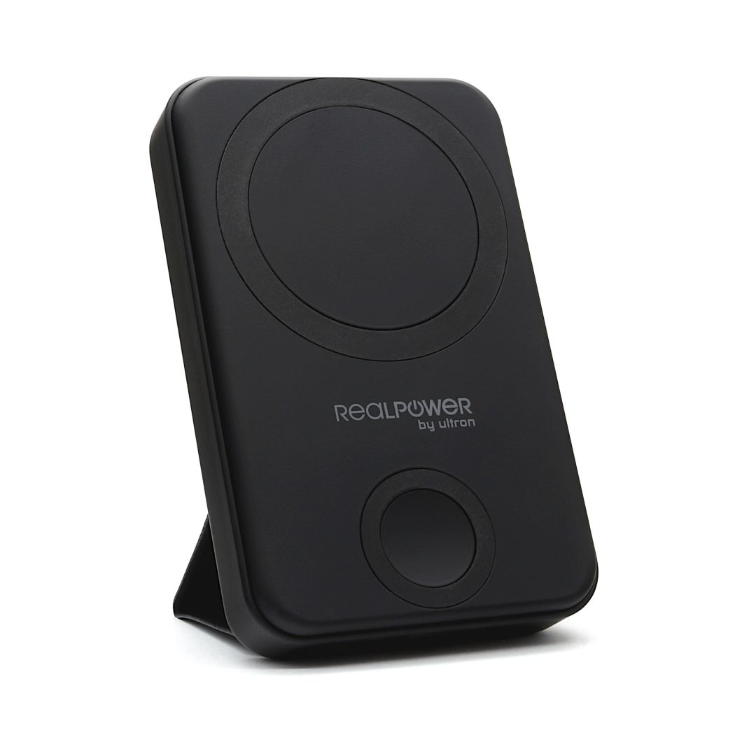 Realpower Powerbank PB-10000 MAG+Watch Black