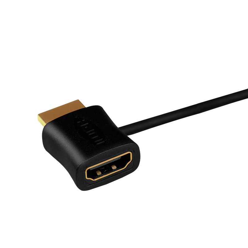 Logilink CH0081 HDMI-Power Adapter USB-A/M to HDMI-A/M + HDMI-A/F cable 0,5m Black
