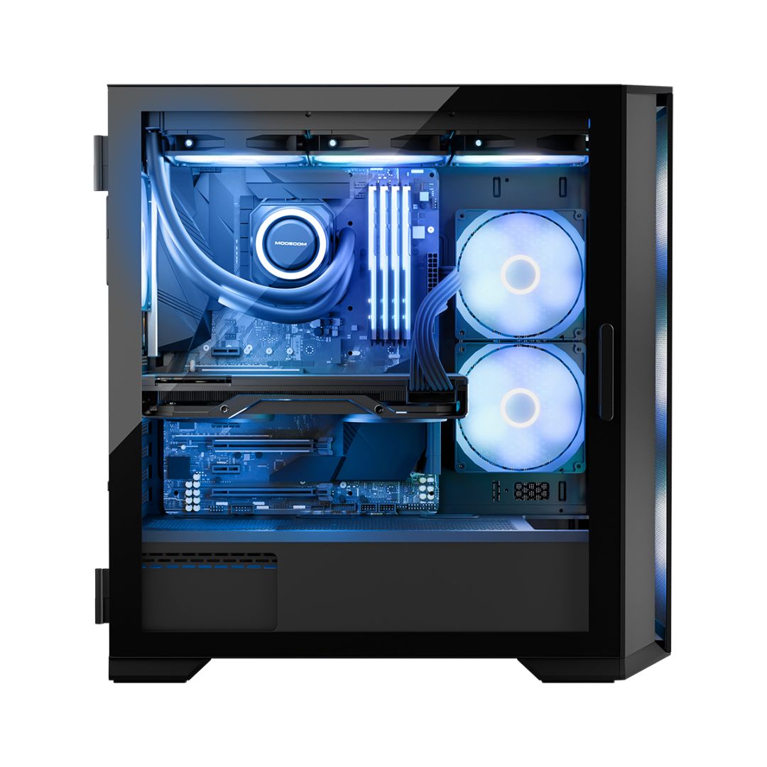 Modecom Horizon ARGB Flow Tempered Glass Black
